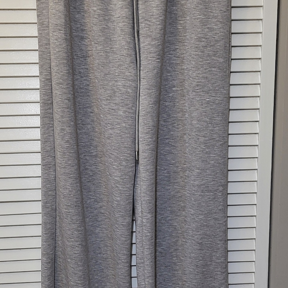 Gray Wide-Leg Sweatpants